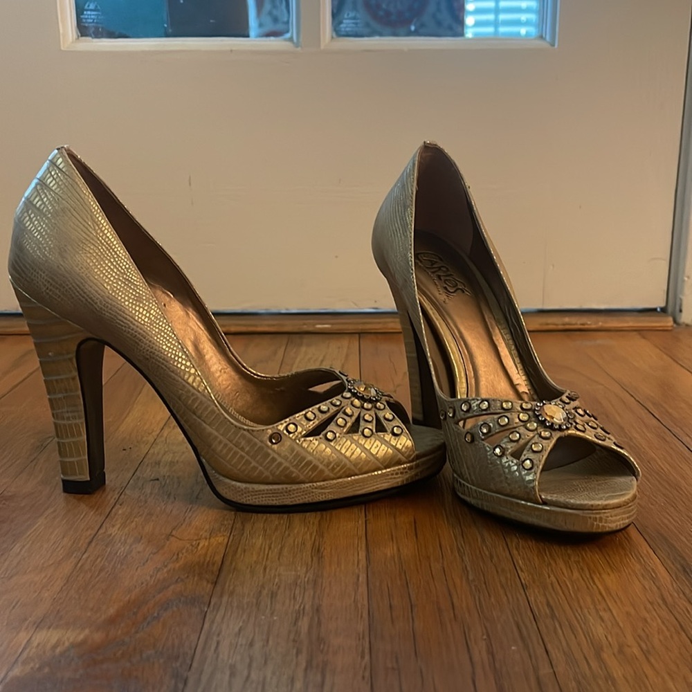 Carlos Santana peep toe heels - Picture 5 of 9